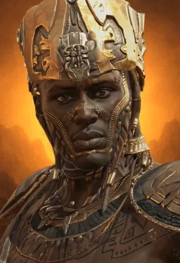 Nubian Warrior Portrait